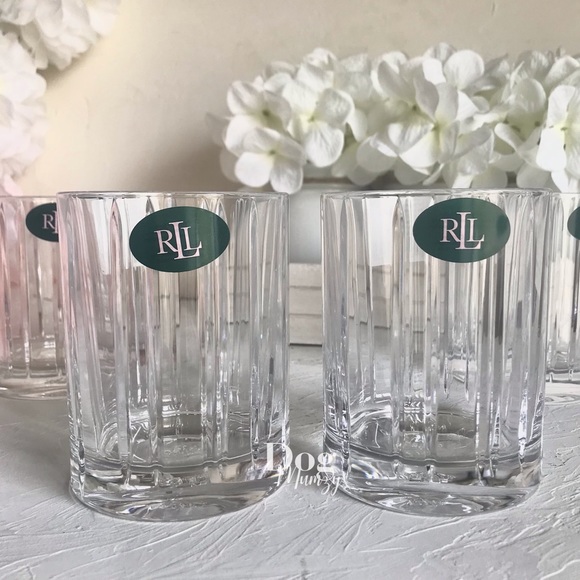 4 Ralph Lauren Turner Double Old Fashioned Whisky Crystal Glass - Picture 6 of 6